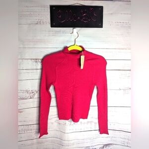 NWT Universal Thread Ribbed Pink Turtle Neck M